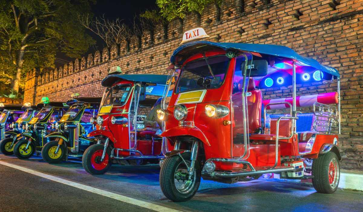 Tuk Tuk Thailand. Thai traditional taxi in Thailand.